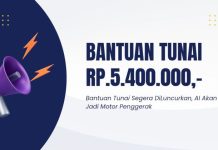 Bantuan Tunai Rp5,4 Juta per Orang